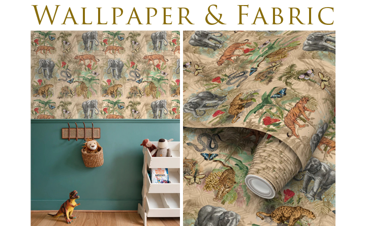 Wallpaper and fabric