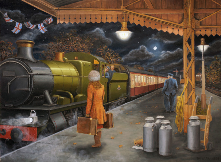 train painting by Tim Wetherell