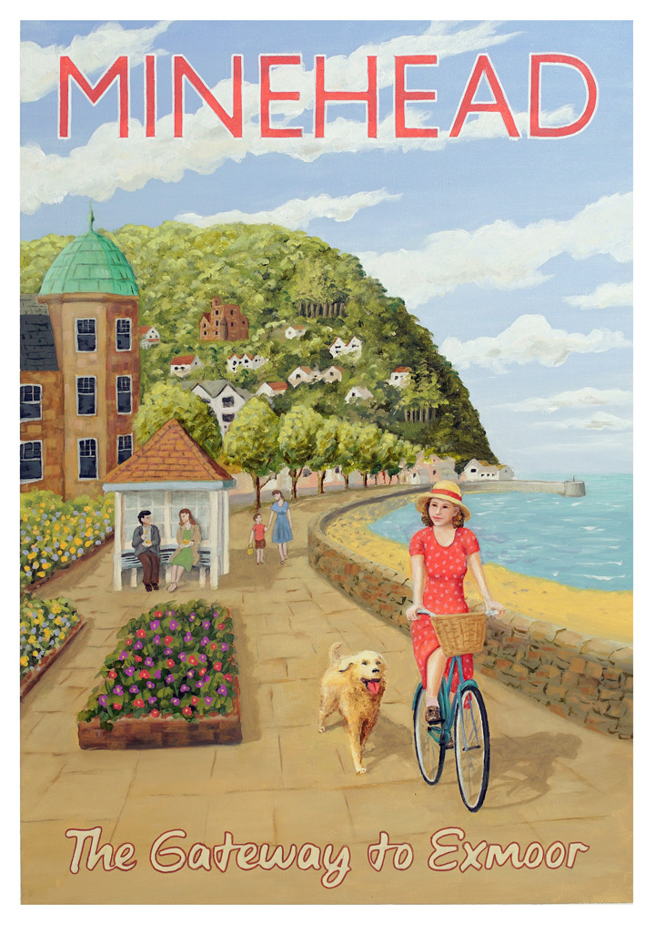 Minehead, The Gateway to Exmoor oil painting by Tim Wetherell